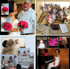 Photo collage of Kimberly and David Salerno