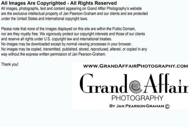 Grand Affair Photography copyright notice