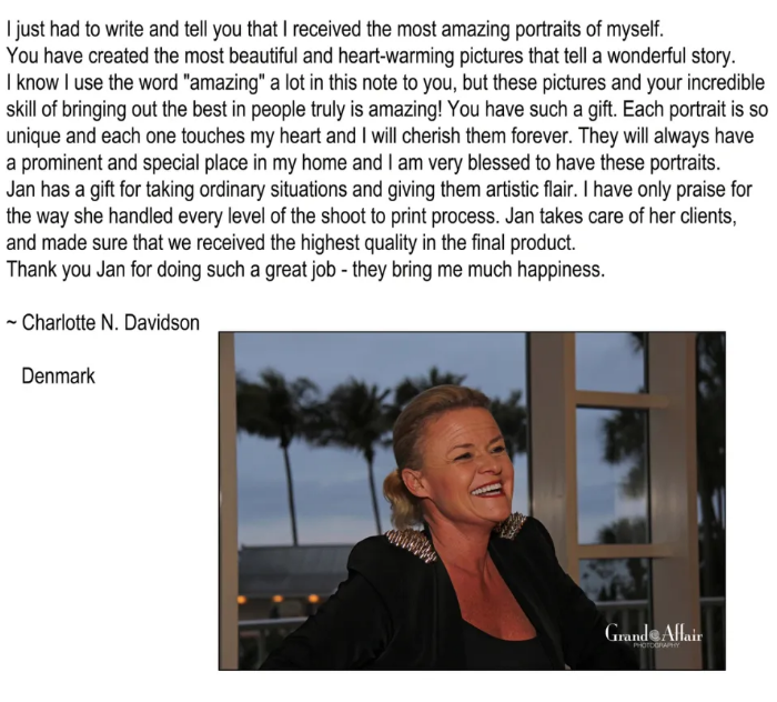 Client testimonial photo 5
